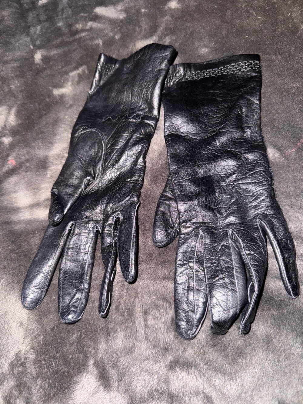 Vintage Gloves by Spears Leather Gloves Size 7 Black